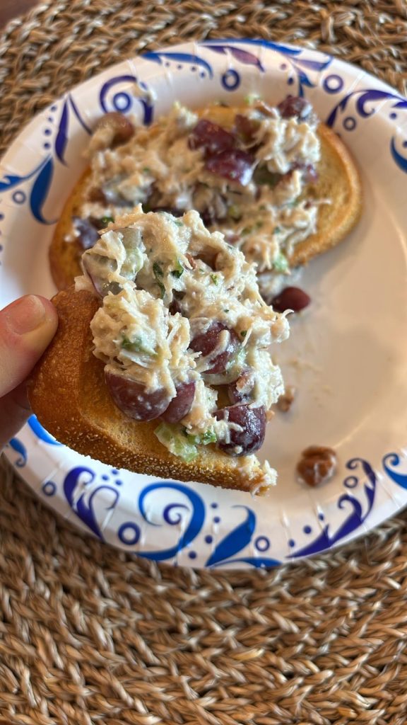 Chicken-salad-with-grapes-and-pecans-on-sourdough